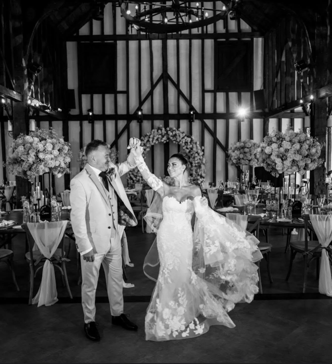 Lucy and Grant at The Barn at Sir Henry's, styled by Laye's